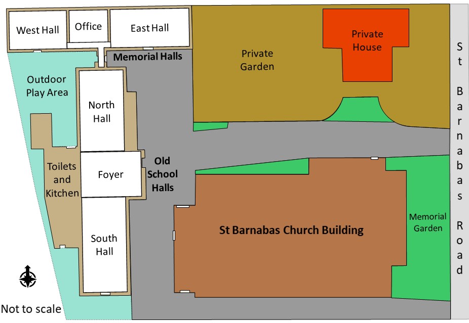 Plan of the halls